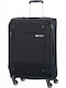 Samsonite Base Boost Medium Fabric Black Suitcase With 4 Wheels Height 66cm