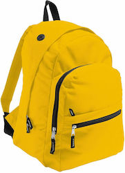 Sol's Express Κίτρινη Σχολική Τσάντα Πλάτης Γυμνασίου - Λυκείου σε Κίτρινο χρώμα Μ33 x Π17 x Υ43cm