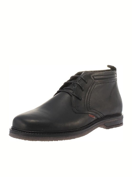 Kricket Steven Men's Leather Boots Black