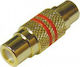 Lz Convertor RCA feminin în RCA feminin Roșu 10buc 01.099.0074