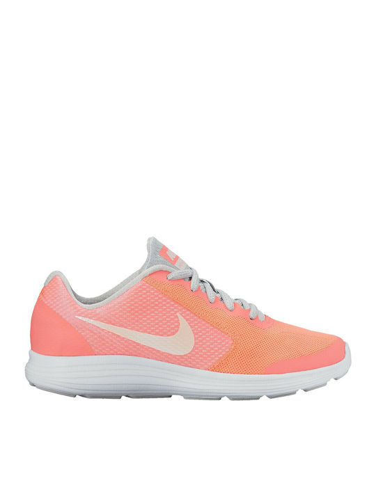 Revolution Revolution 3 SE GS Kids Sports Shoes Running with Laces Lava Glow / White / Pure Platinum
