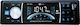 GRC Tech Sistem Audio Auto 1DIN (Bluetooth/USB) cu Panou detașabil