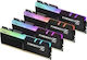 G.Skill Trident Z RGB 32GB DDR4 RAM με 4 Modules (4x8GB) και Ταχύτητα 3200 για Desktop