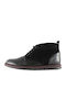 3816 Wildleder Schwarz Herrenstiefel