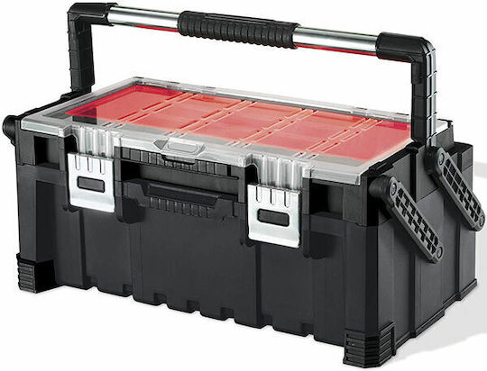 Keter Cantilever Hand Tool Case Plastic with Tobacco Case Dimensions: W56.7xD31.4xH24.5cm