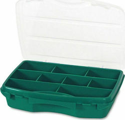 Tayg 21-10 Tool Compartment Organiser 9 Slot Green 25.6x19.2x4.2cm