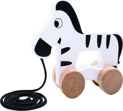 Tooky Toys Schiebespielzeug Ζέβρα Συρόμενη aus Holz für 18++ Monate