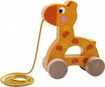 Tooky Toys Καμηλοπάρδαλη Συρόμενη από Ξύλο για 12+ Μηνών