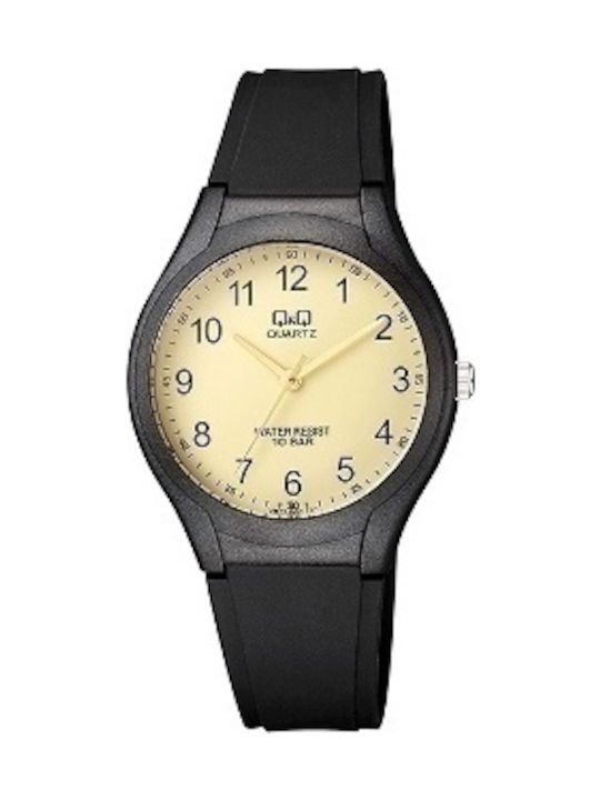 Q&Q Γυναικείο Ρολόι 37mm Μπαταρίας με Μαύρο Καο...