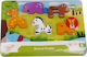 Wooden Kids Peg Puzzle Ζώα της Ζούγκλας for 1+ Years 7pcs Tooky Toys