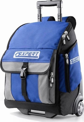 Expert Tools Werkzeugtasche Rucksack Räder Blau L34xB22xH47cm