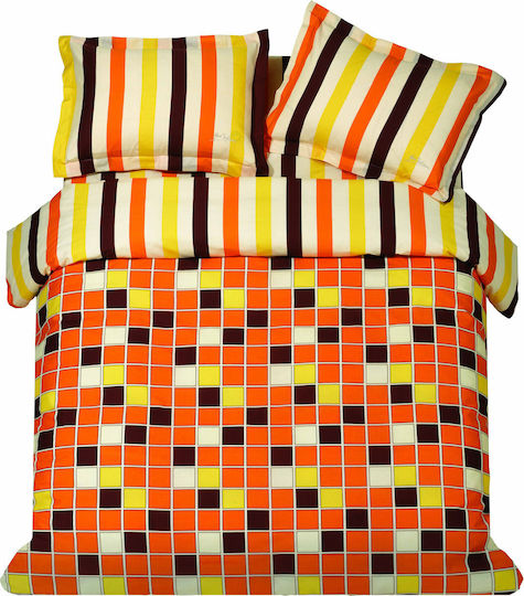 Makis Tselios Home Σετ Squares Orange Makis Tselios Home Σετ Squares Orange