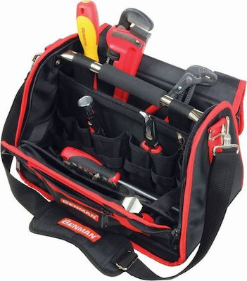 Benman Open Top Over the Shoulder Tool Bag Black L39xW22.5xH31cm