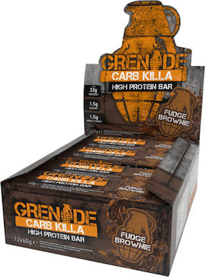 Grenade Carb Killa High Μπάρα με 23gr Πρωτεΐνης & Γεύση Fudge Brownie 12x60gr