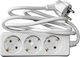 Adeleq Power Strip 3 Positions with Cable 1.5m