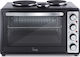 Izzy Mega KH48-3 Electric Countertop Oven 48lt with 3 Burners