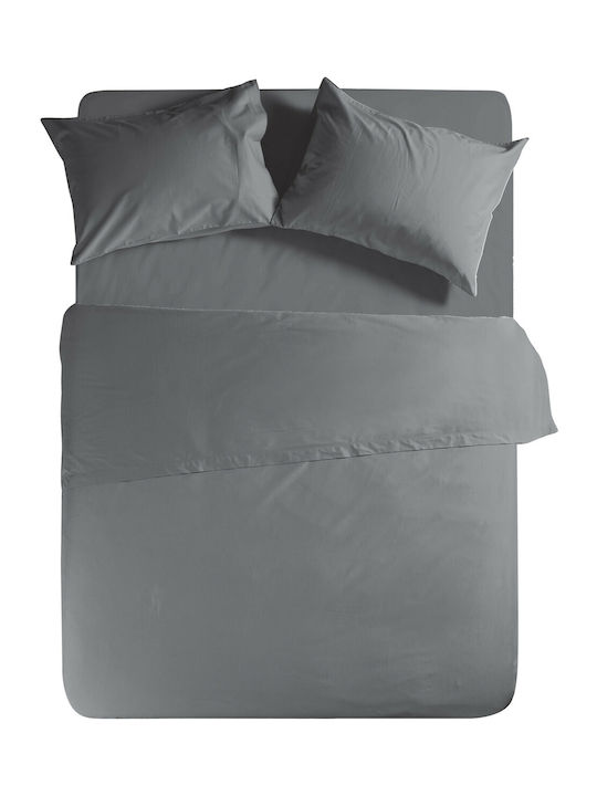 Nef-Nef Sheet for Single Bed 170x270cm. Basic 727 Dark Grey