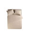 Nef-Nef Σεντόνι Μονό 170x270εκ. Basic 730 Beige