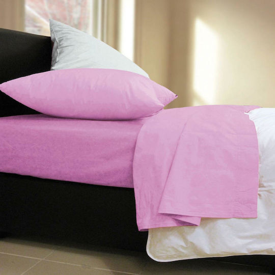 Nef-Nef Homeware Основен Чаршаф Кралица 240x270см Лилав