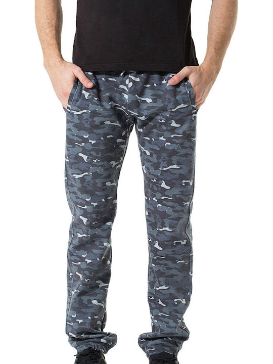 Organic Plus Camouflage Herren-Sweatpants mit Gummizug Grau