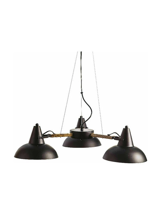 Aca Pendant Light Suspension for Socket E27 Black