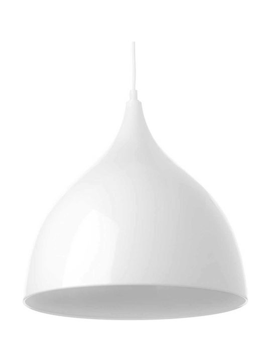 Aca Pendant Light Single-Light Bell for Socket E27 White