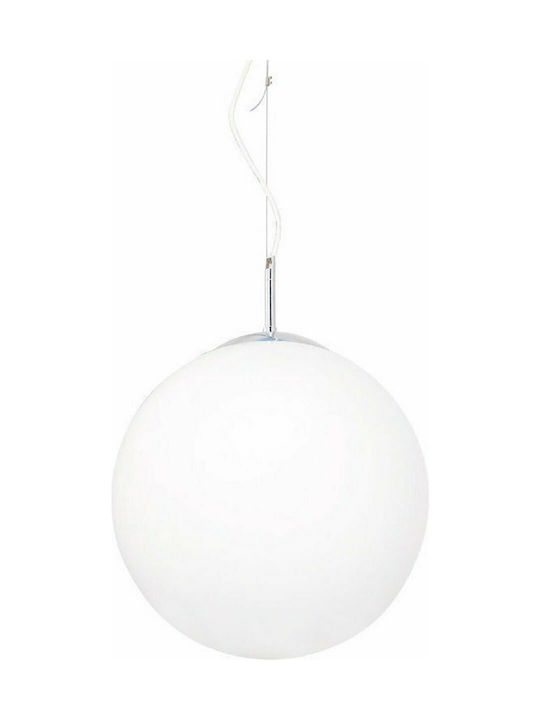 Aca Pendant Light Suspension Ball for Socket E27 White