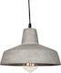 Zambelis Lights Pendant Light Gray Bell with Socket E27 25cm