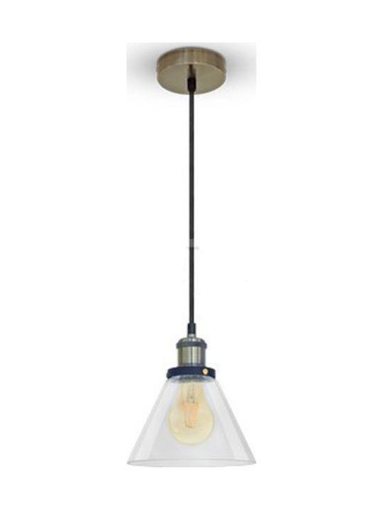 V-TAC Pendant Light Single-Light for Socket E27 Gray