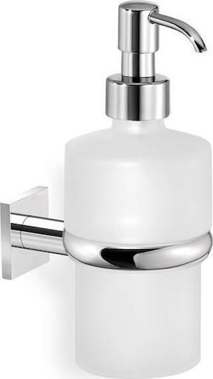 Sanco Tempo Επιτοίχιο Dispenser Γυάλινο Ασημί