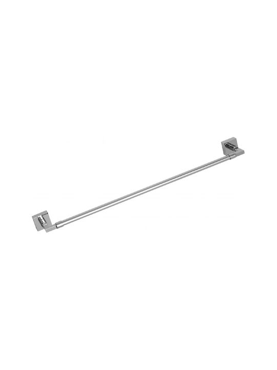 Verdi Maya Single Wall-Mounted Bathroom Rail Silver