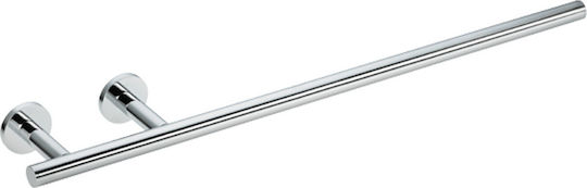 Verdi Omicron Single Wall-Mounted Bathroom Rail ​55x44cm Silver