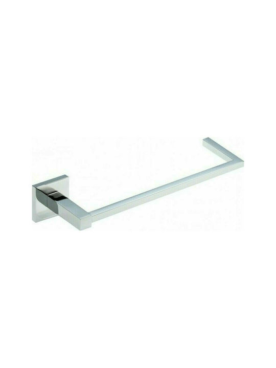 Verdi Cube Single Wall-Mounted Bathroom Ring ​23x7.5cm Silver