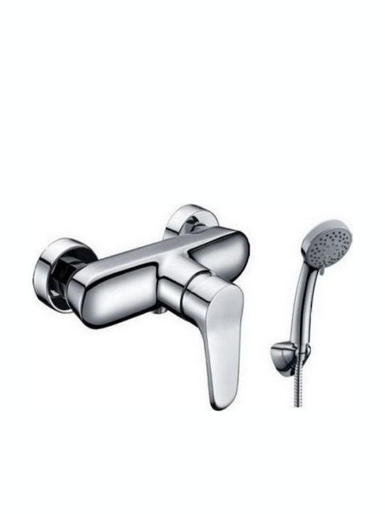 Karag Zoe Mixing Shower Shower Faucet Complete Set Silver