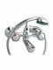 Viospiral Silvia Bathtub Shower Faucet Complete Set Silver