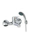 Viospiral Poem Mixing Bathtub Shower Faucet Complete Set Silver