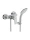 Ideal Standard Tesi Mixing Shower Shower Faucet Complete Set Silver