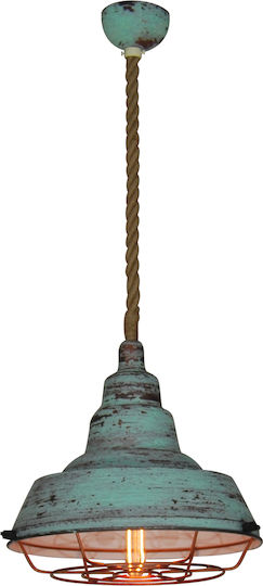 Home Lighting Cecropia Pendant Light Turquoise Bell with Socket E27 35x35x110cm