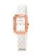 Folli Follie Style Code Watch with White Leather Strap