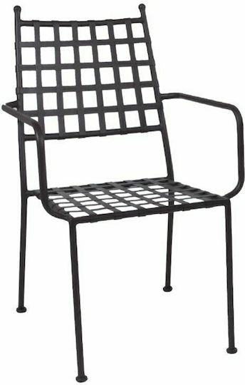 Outdoor Chair Metallic Paton Sand Brown Mesh 54x62x92cm