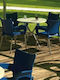 Outdoor Chair Polypropylene Romeo Black 58x53x83cm