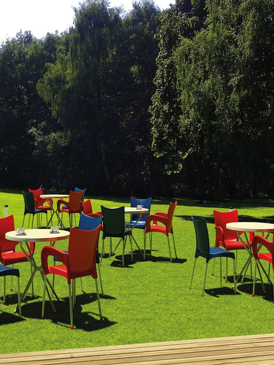 Scaun de exterior Polipropilenă Romeo Verde 58x53x83cm