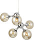 Aca Pendant Light Honey for 5 Bulbs E14, E.14 60x40cm