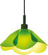 Aca Pendant Light Single-Light for Socket E27 Green