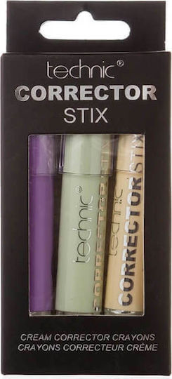 Technic Corrector Stix 3 Cream Colour Crayons Color Corrector Pencil 8.4gr