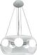 Ideal Lux Audi-10 SP5 Pendant Chandelier for 5 Bulbs E27 Silver