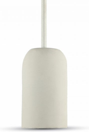 V-TAC Cement Висящо Осветително Тяло Бял с Цокъл E27 5x9.5x105см.
