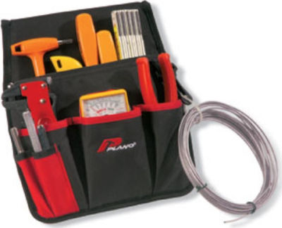 Plano Fabric Tool Belt Case with 6 Compartments and Hammer Slot