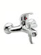 Iris TC-C003 Mixing Bathtub Shower Faucet Complete Set Silver