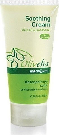 Macrovita Olive-Elia Soothing Cream with Olive Oil & Panthen Ενυδατική Κρέμα Σώματος για Όλες τις Επιδερμίδες 100ml